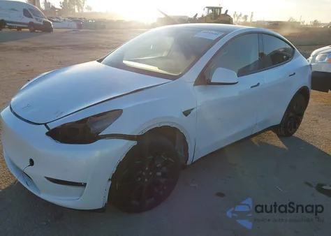 2022 Tesla Model Y Long Range Dual Motor All-Wheel Drive из США, поврежденный, VIN 7SAYGDEE1NF554945